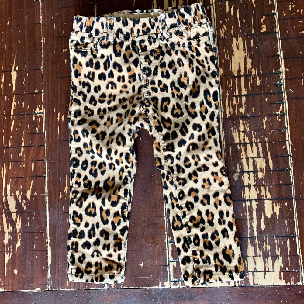 Baby GAP Leopard Corduroy Pants Toddler Size 2